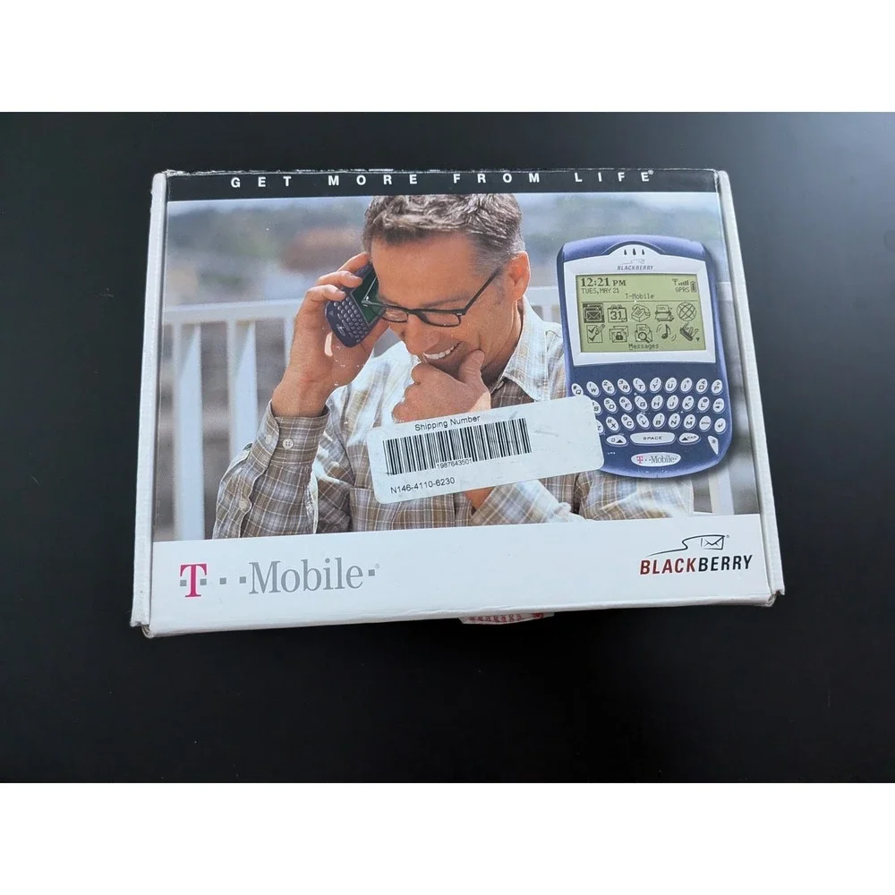 T-Mobile Blackberry 6230 Handheld Phone‎ + Box + Accessories Prop Phone Untested